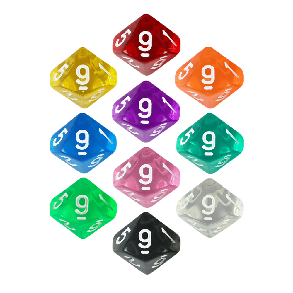 Board Game Pandemic - Board Game D10 Dice 10pcs Digital