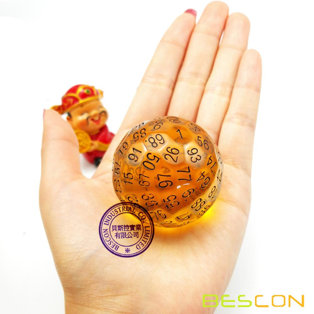 Board Game Pandemic - Bescon Translucent Polyhedral Dice 100 Sides