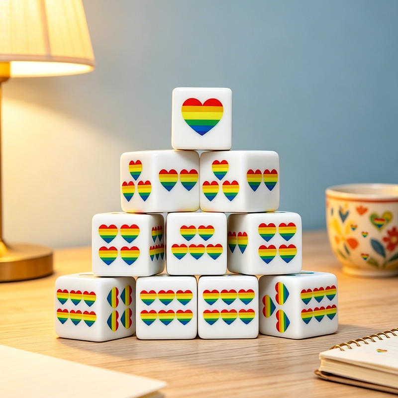 CANDYPIXEL 12Pcs Rainbow Heart - Board Game Live 评论和价格