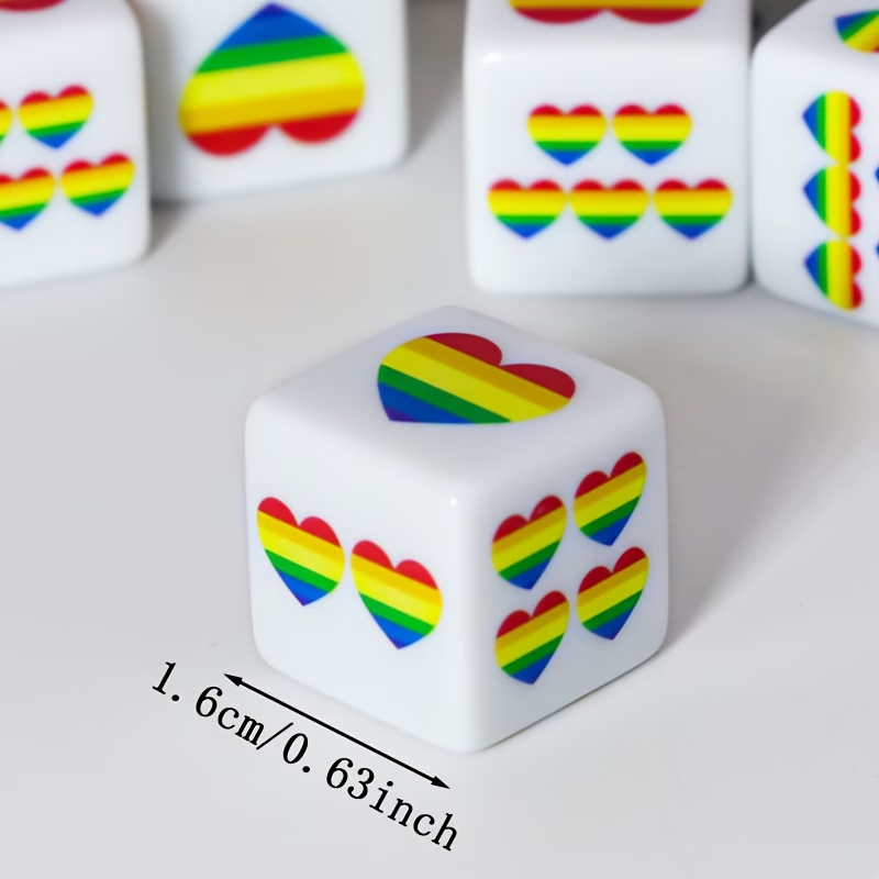 CANDYPIXEL 12Pcs Rainbow Heart - Board Game Live 评论和价格