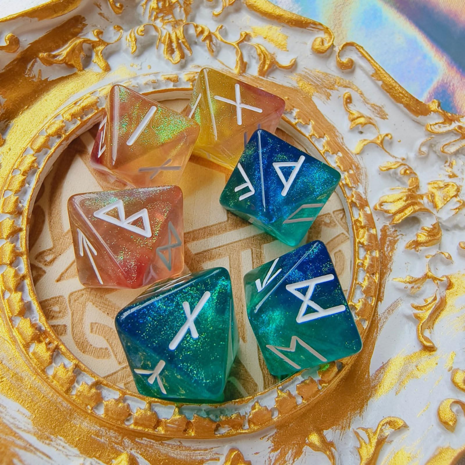 3pcs Starry Sky Rune Polyhedra - Board Game Pandemic 评论和价格