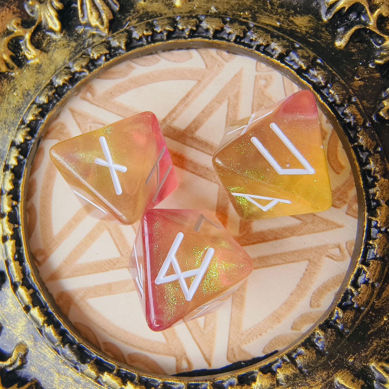 3pcs Starry Sky Rune Polyhedra - Board Game Pandemic 评论和价格