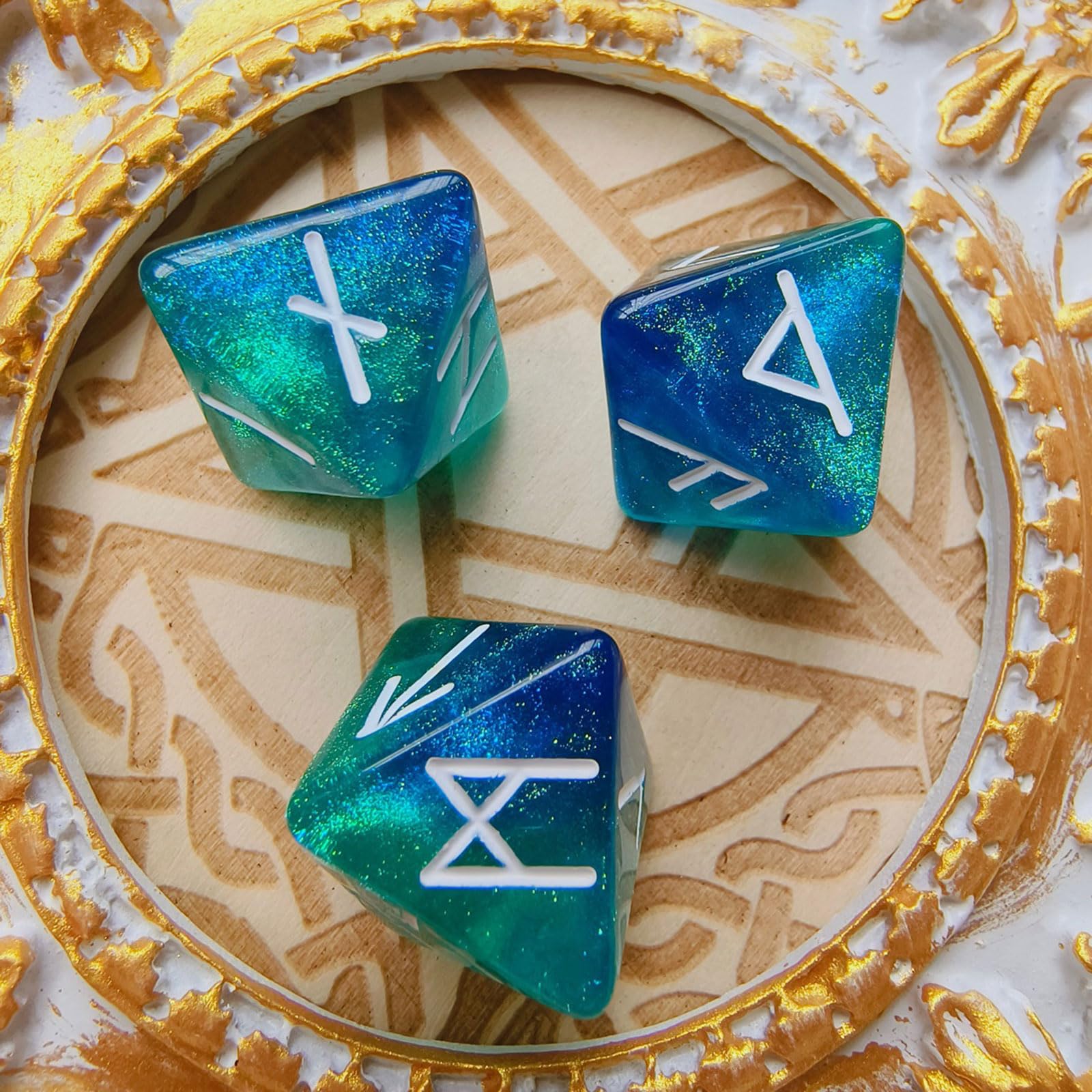 3pcs Starry Sky Rune Polyhedra - Board Game Pandemic 评论和价格