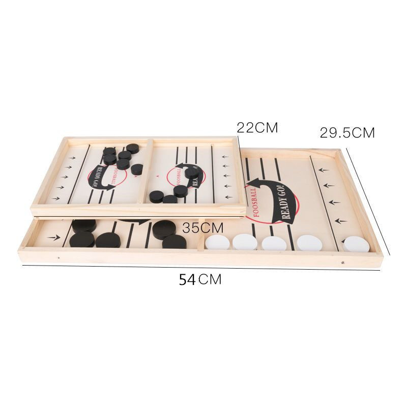 Table Hockey Paced Sling Puck  - Board Game Football 评论和价格