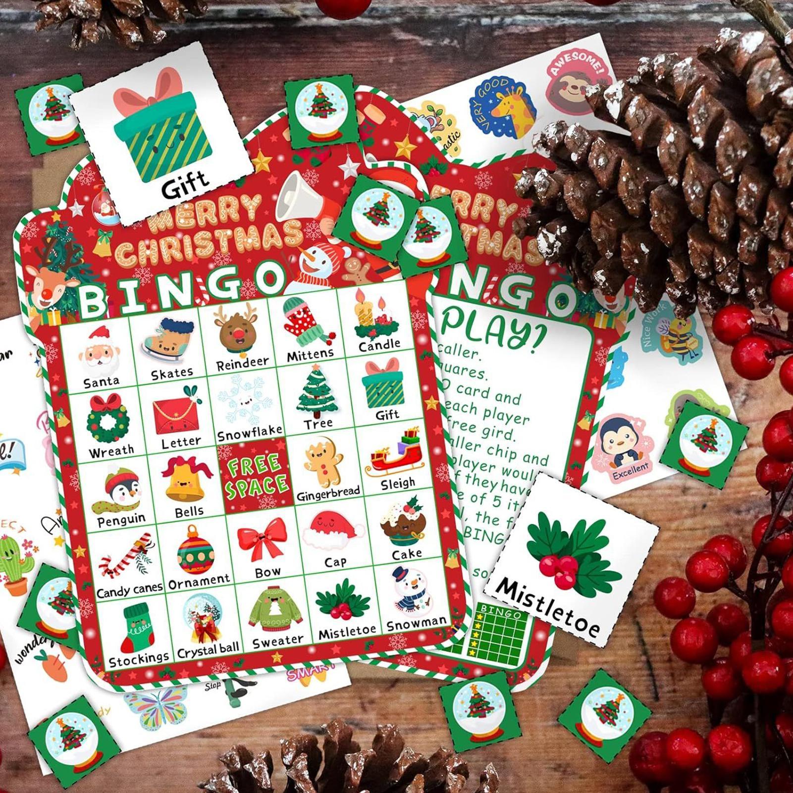 Christmas Bingo Cards Kids Chr - Board Game Festival 评论和价格