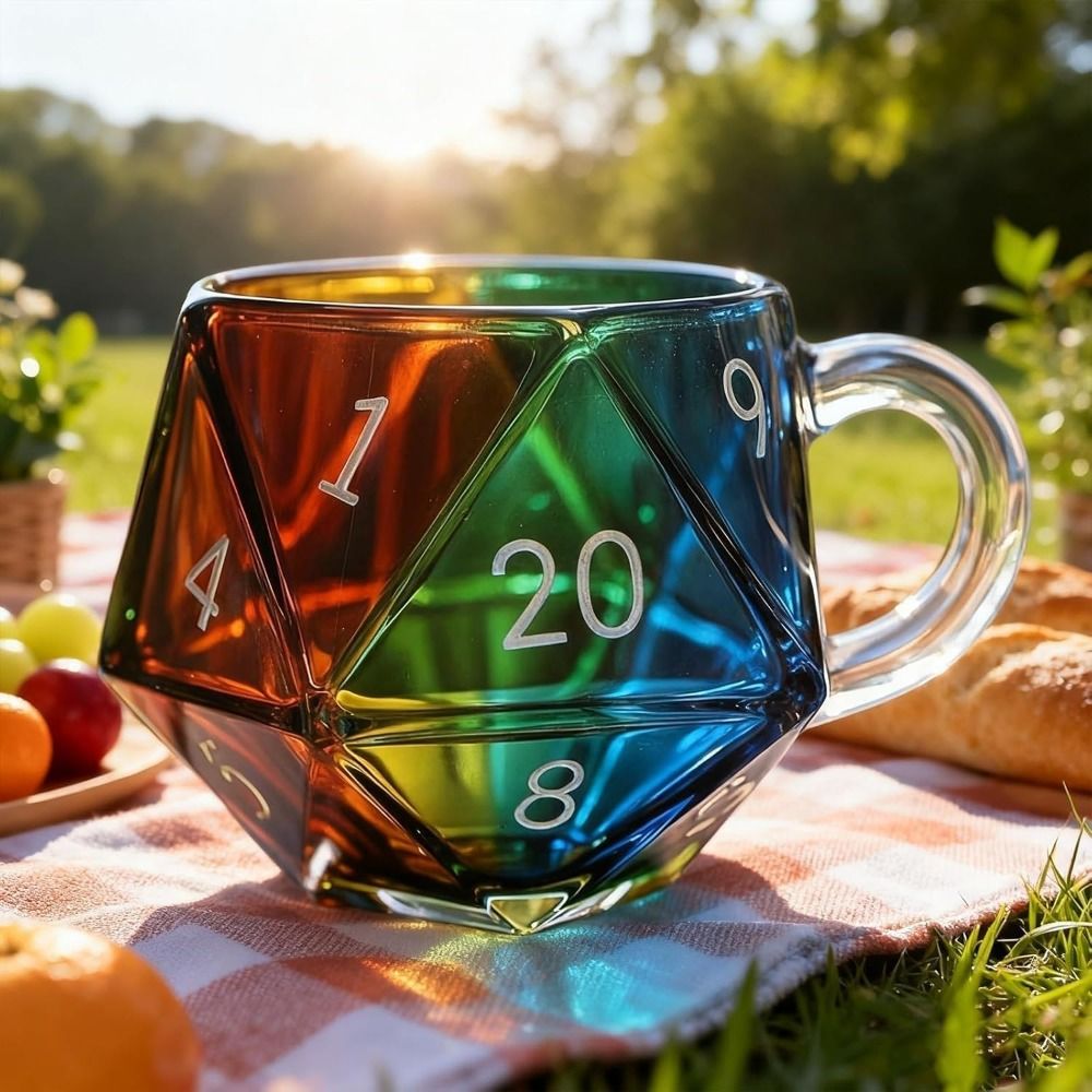 Transparent Glass Rainbow D20  - Board Game Pandemic 评论和价格