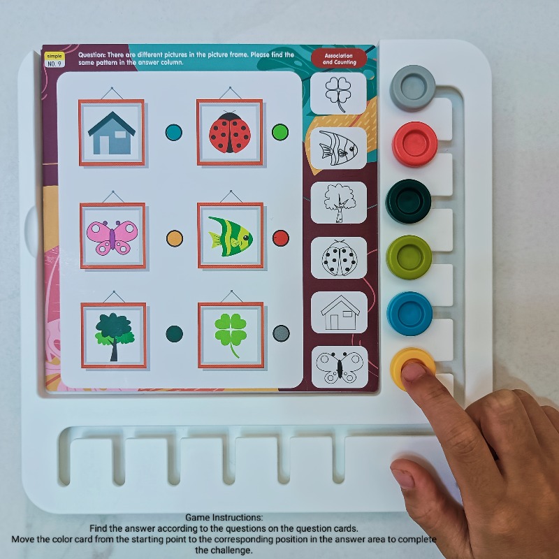 Children Logic Thinking Game B - Board Game Question 评论和价格