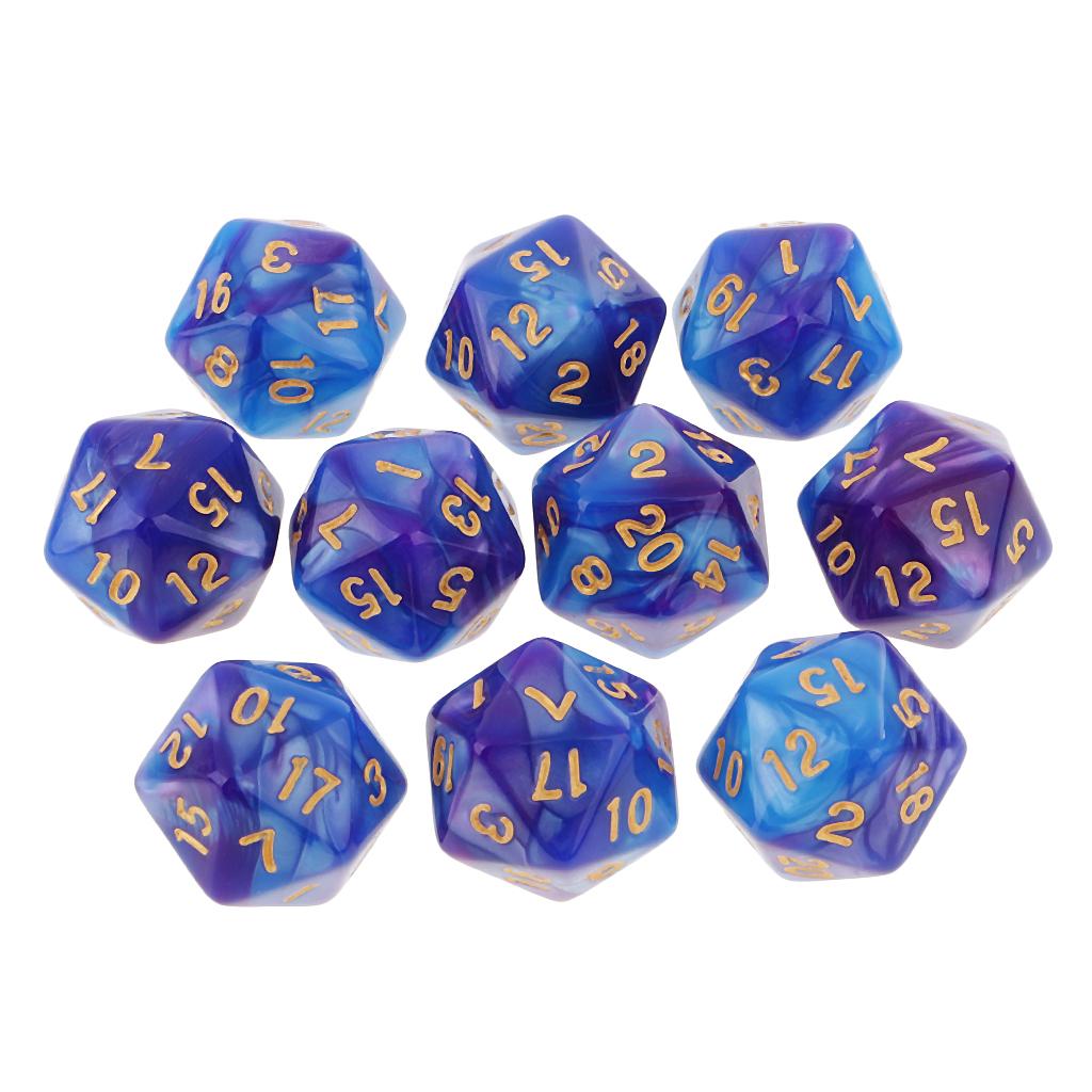 10pcs Polyhedral 20 Sided Dice - Board Game Pandemic 评论和价格