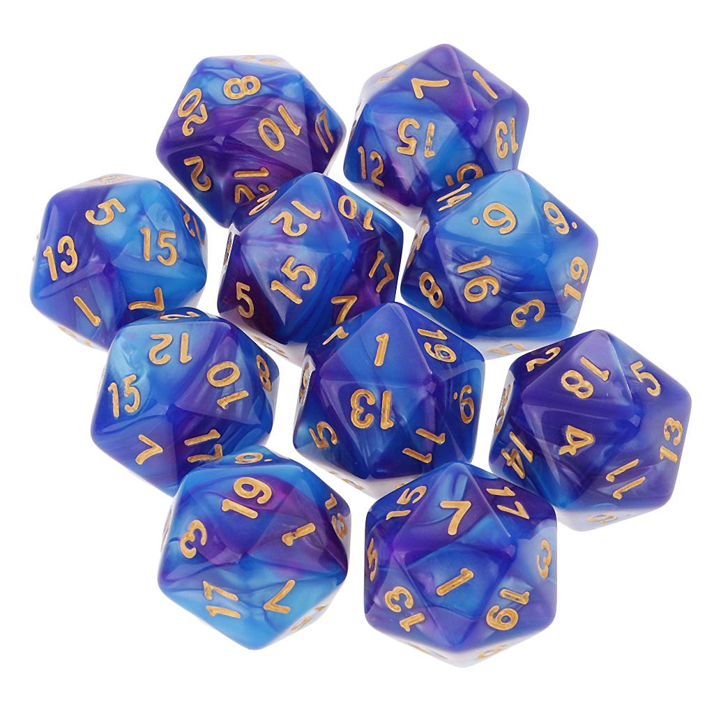 10pcs Polyhedral 20 Sided Dice - Board Game Pandemic 评论和价格