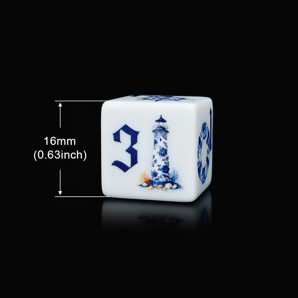 12Pcs Blue Nautical 16MM Print - Board Game Live 评论和价格
