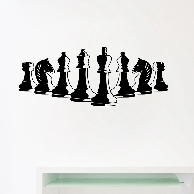 Chess Pieces Wall Decal Bedroo - Board Game Wingspan 评论和价格