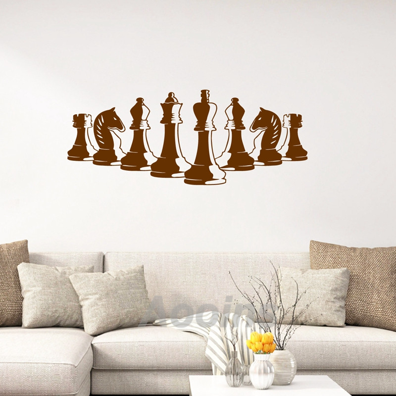 Chess Pieces Wall Decal Bedroo - Board Game Wingspan 评论和价格