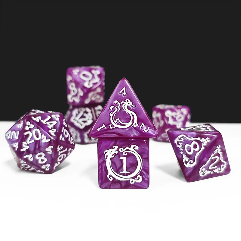 7pcs DND Dice 7Pcs/set Dragon  - Board Game Pandemic 评论和价格